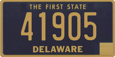 DE license plate 41905