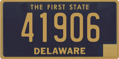 DE license plate 41906