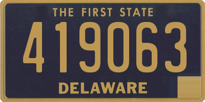 DE license plate 419063