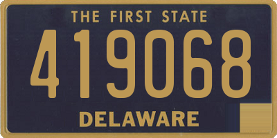 DE license plate 419068