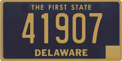 DE license plate 41907