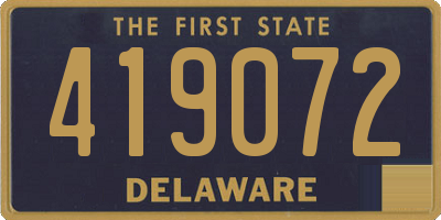 DE license plate 419072