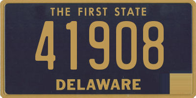 DE license plate 41908