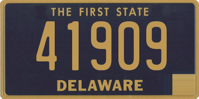 DE license plate 41909