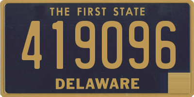DE license plate 419096