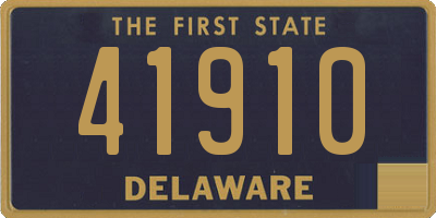 DE license plate 41910