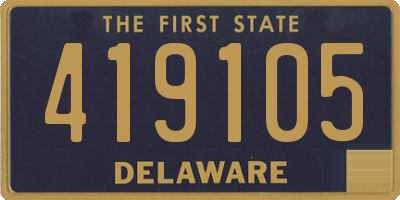 DE license plate 419105