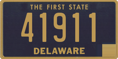 DE license plate 41911