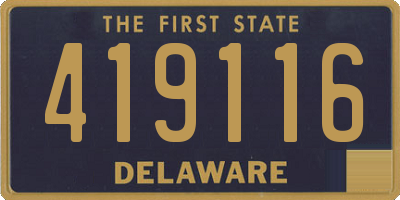 DE license plate 419116