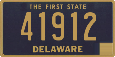 DE license plate 41912