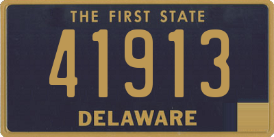 DE license plate 41913