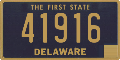 DE license plate 41916