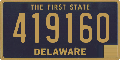 DE license plate 419160