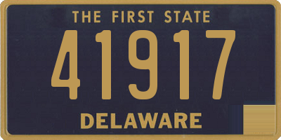 DE license plate 41917