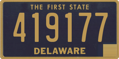DE license plate 419177