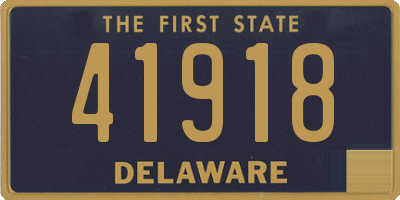 DE license plate 41918