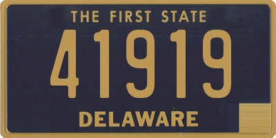 DE license plate 41919