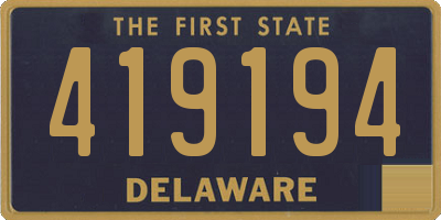 DE license plate 419194