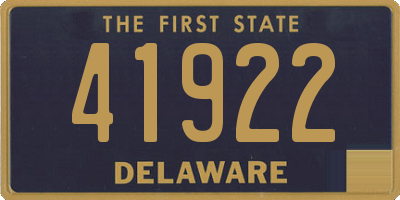 DE license plate 41922