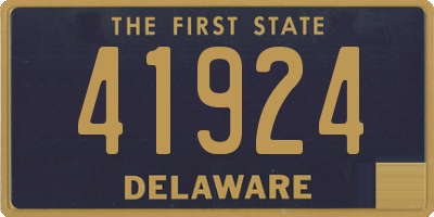 DE license plate 41924