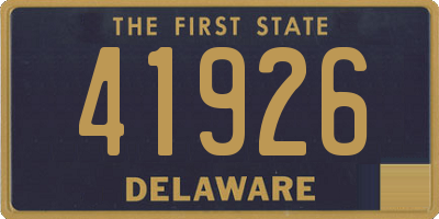 DE license plate 41926