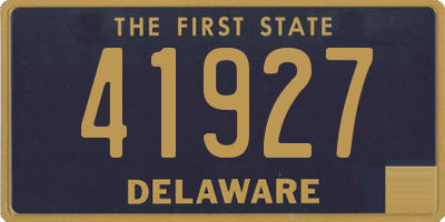 DE license plate 41927