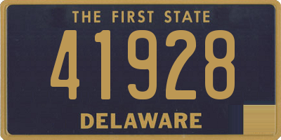 DE license plate 41928