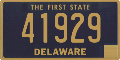 DE license plate 41929