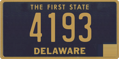 DE license plate 4193