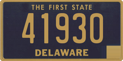 DE license plate 41930