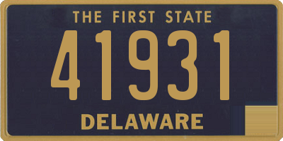 DE license plate 41931