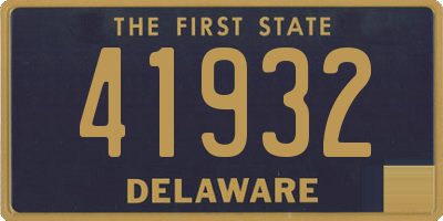 DE license plate 41932