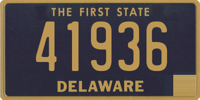 DE license plate 41936