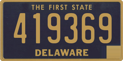 DE license plate 419369