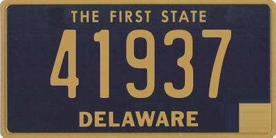 DE license plate 41937