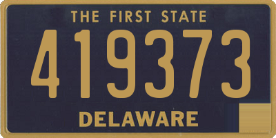 DE license plate 419373