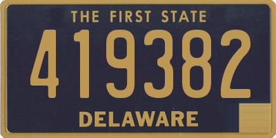 DE license plate 419382
