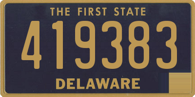 DE license plate 419383