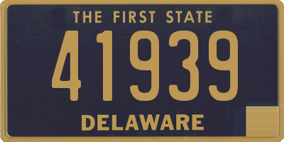 DE license plate 41939