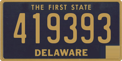 DE license plate 419393