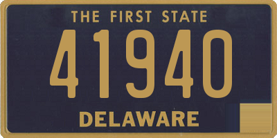 DE license plate 41940