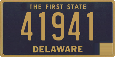 DE license plate 41941