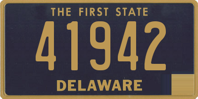 DE license plate 41942