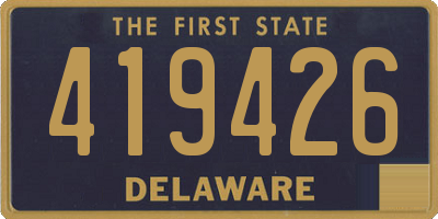 DE license plate 419426