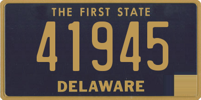 DE license plate 41945