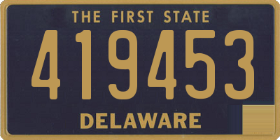 DE license plate 419453
