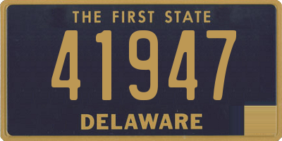 DE license plate 41947