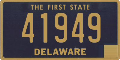 DE license plate 41949