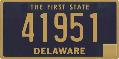 DE license plate 41951