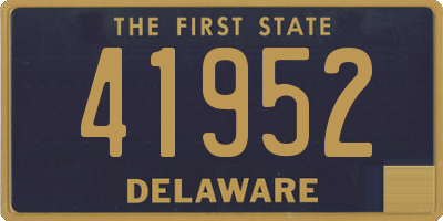 DE license plate 41952